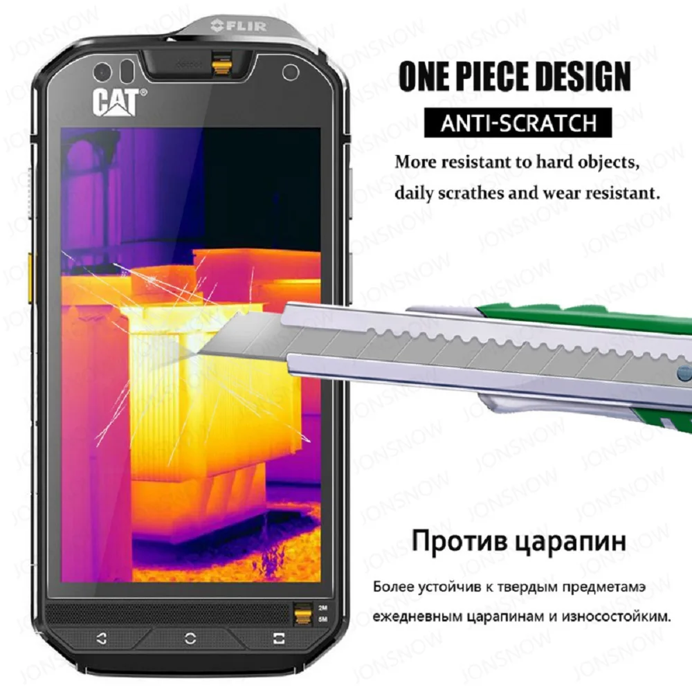 

2pcs Tempered Glass for Cat S60 4.7inch 9H 2.5D Protective Film Explosion-proof HD Clear LCD Screen Protector pelicula de vidro