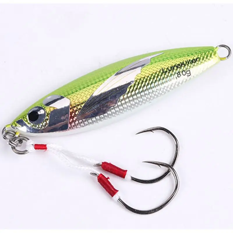 Рыболовные приманки медленно ведущая рыбу с двойными крючками 40/60/80/100 г рыбы