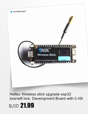 Heltec IOT Lora Беспроводная палка обновление esp32 lora/wifi lora макетная плата с 0,49 дюймовым oled-дисплеем 433HMZ/868 MHZ/915 MHZ