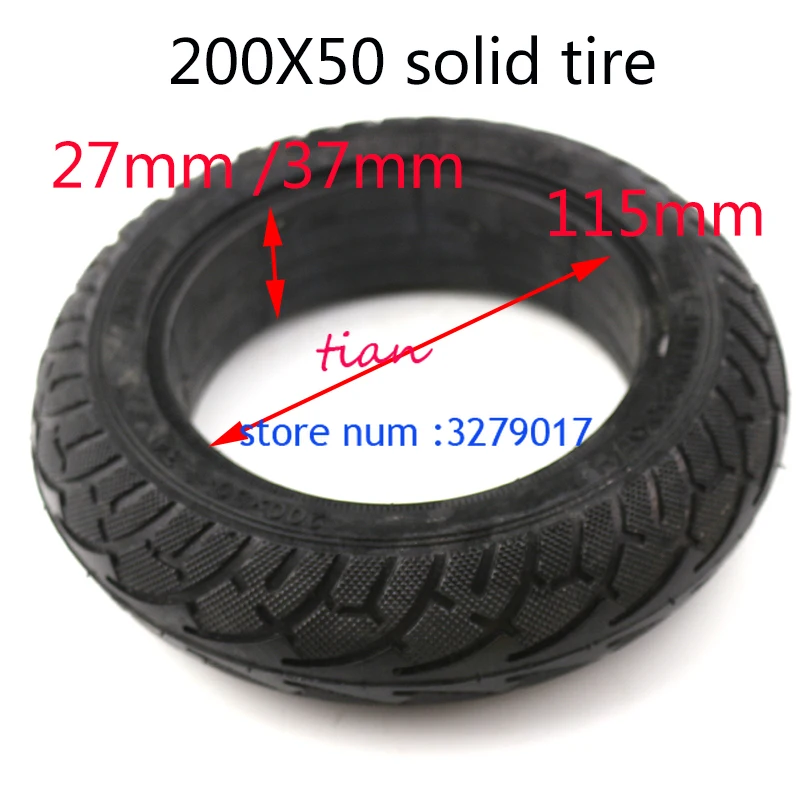 

Electric Scooter Tyre 8" Scooter 200x50 27mm/37mm Tyre Inflation Electric Vehicle Aluminium Alloy Wheel solid tires