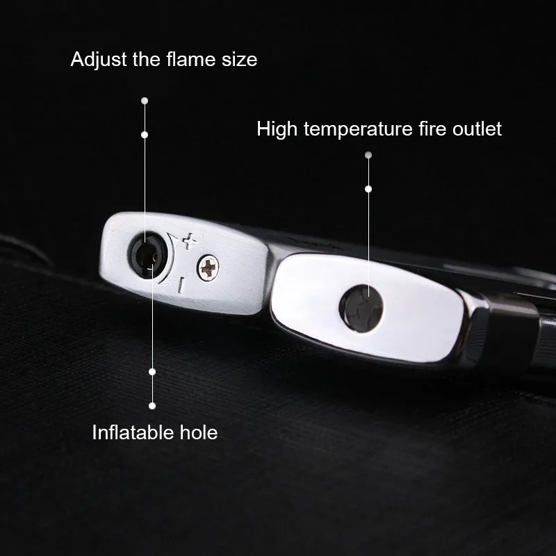 Новинка металлический фонарь турбо зажигалка сигары сигареты струйная газовая