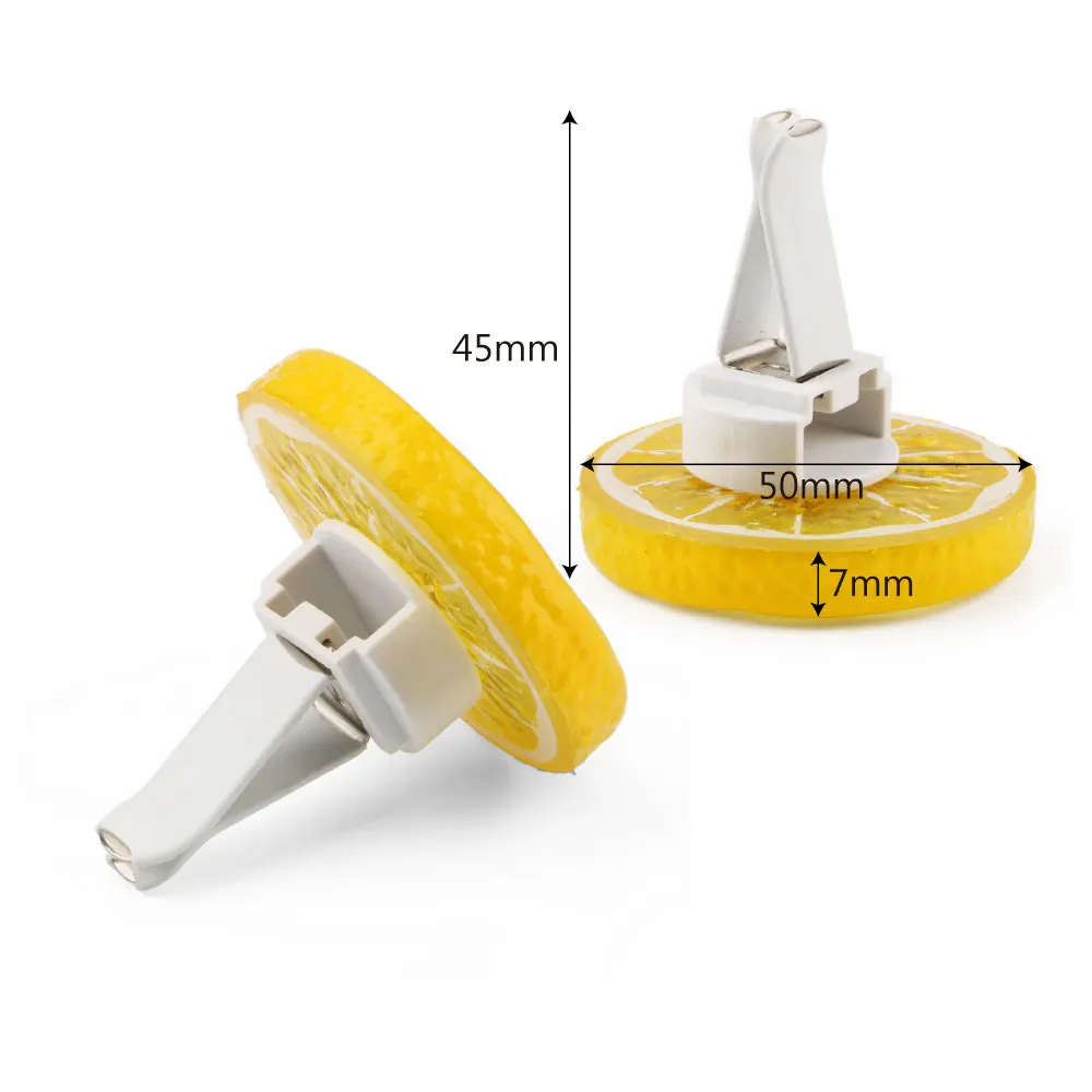 

Auto Outlet Perfume Interior Accessories Car Air Freshener Air Conditioner Vent Clip Car-styling Solid Fragrance Lemon Shape