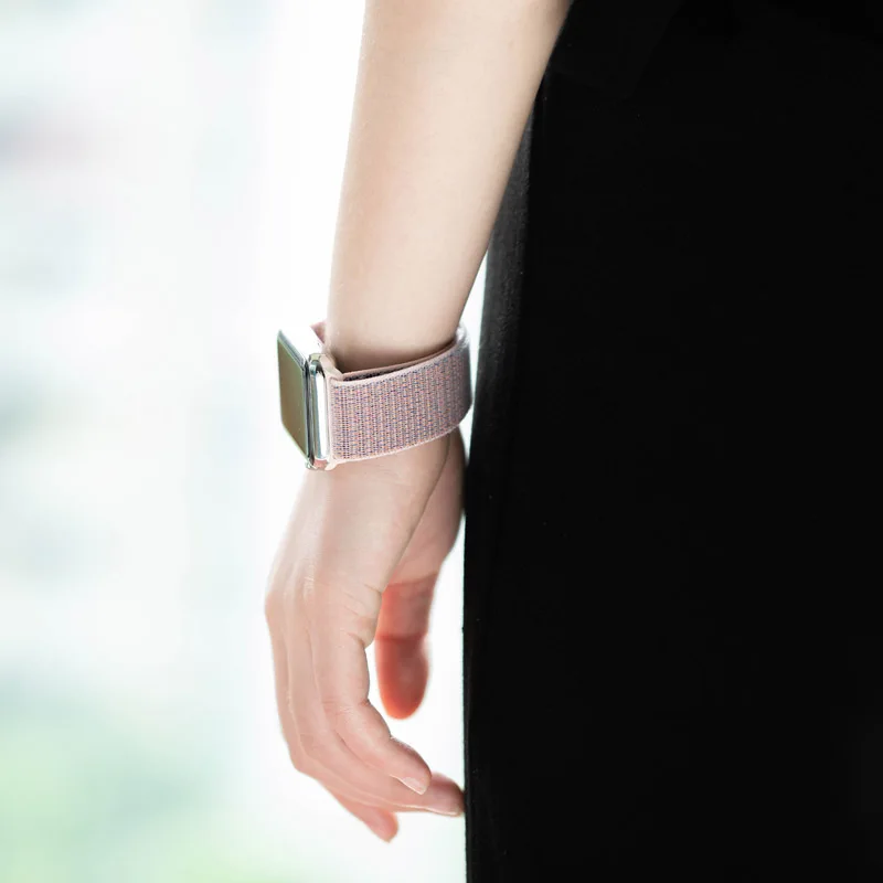 Нейлон прочными застежками липучками для Xiaomi Huami Amazfit GTS/GTS 2 Mini/GTR 42 мм смарт