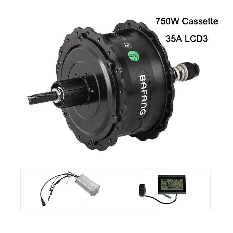 BAFANG 48V 750W бесколлекторный мотор Bafang мотор для центрального движения RMG06 D/DC 750W задний мотор старый 175 мм/190 мм 8Fun Электрический велосипед задний мотор для центрального движения - Цвет: 750W Cassette 35A