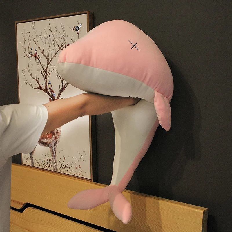 Новые милые гигантские мягкие плюшевые игрушки дельфина для детей мягкая кукла с