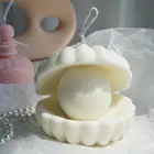 1 шт. 12x10 см силиконовая форма в форме ракушки для свечей сделай сам, форма для свечей ручной работы, украшение для дома вечерние, изготовление свечей, художественное ремесло