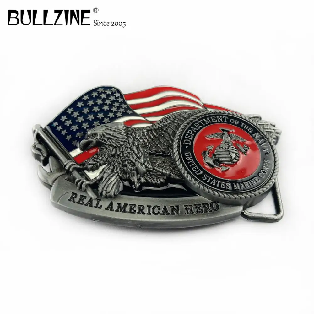 В Bullzine оптовая продажа Американский hero пряжка на ремешке с ВМС США магическое