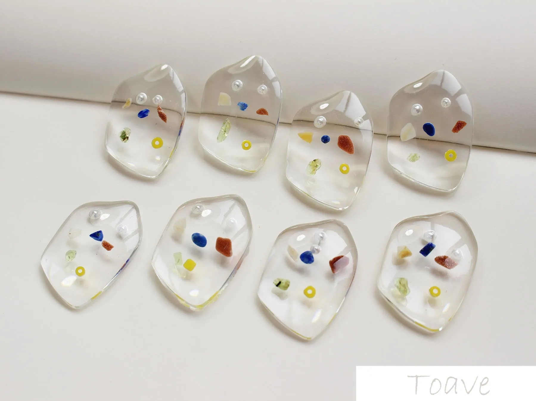 Необычная специальная форма прозрачный цвет пластырь из смолы сделай сам