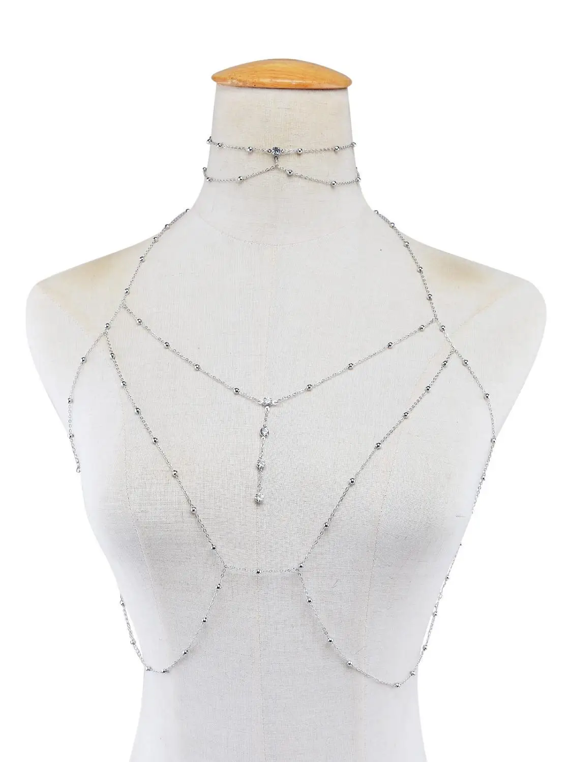 Стразы кисточковые сексуальные пляжные золотистые Серебристые свадебные