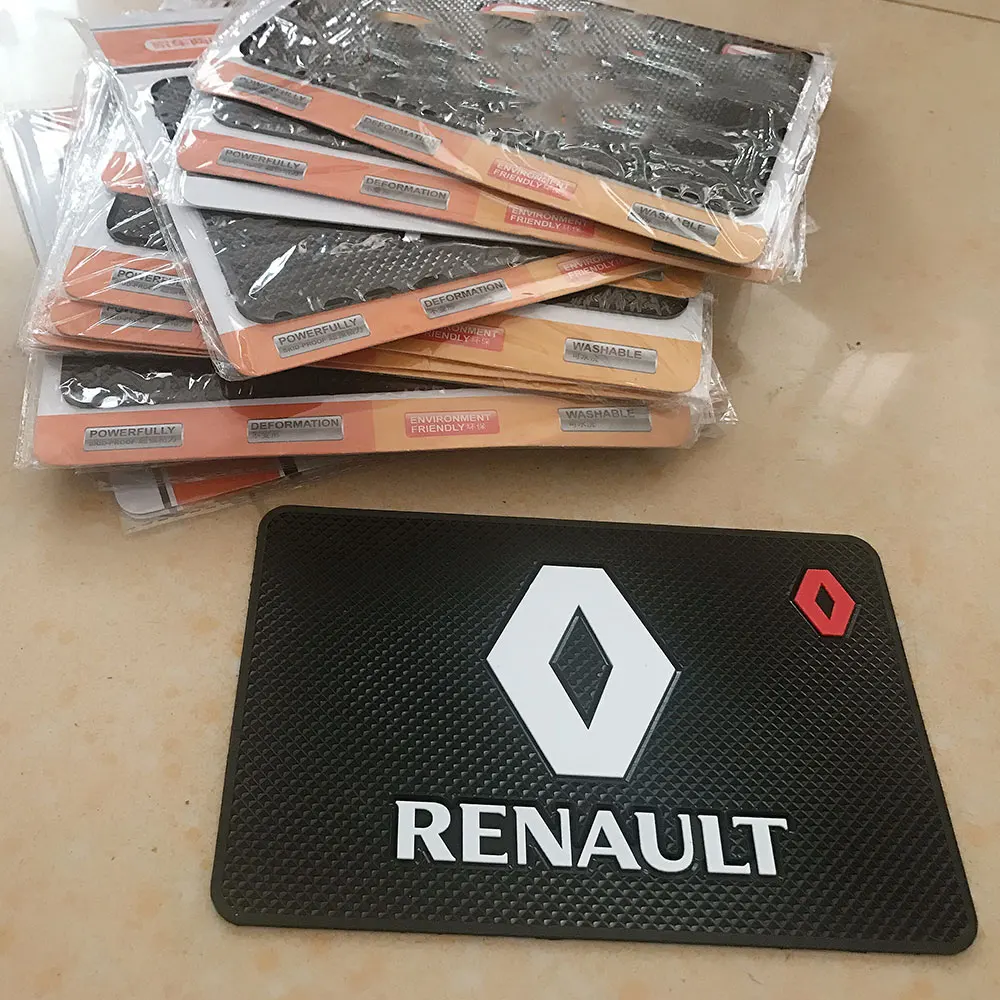 Автомобильный нескользящий коврик с логотипом держатель для телефона GPS Jaguar Renault