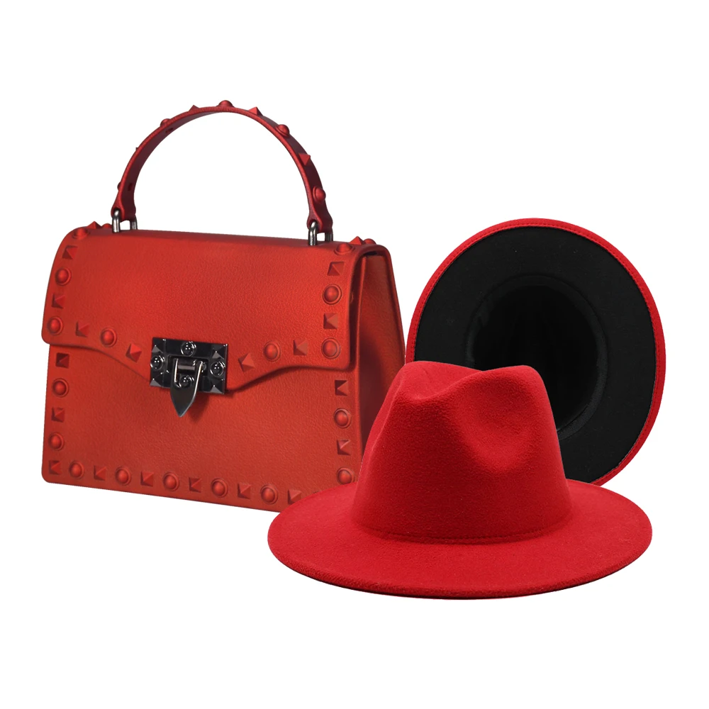 

hats female New Arrivals fashional colorful diamond ponytail customize hat and purse sets
