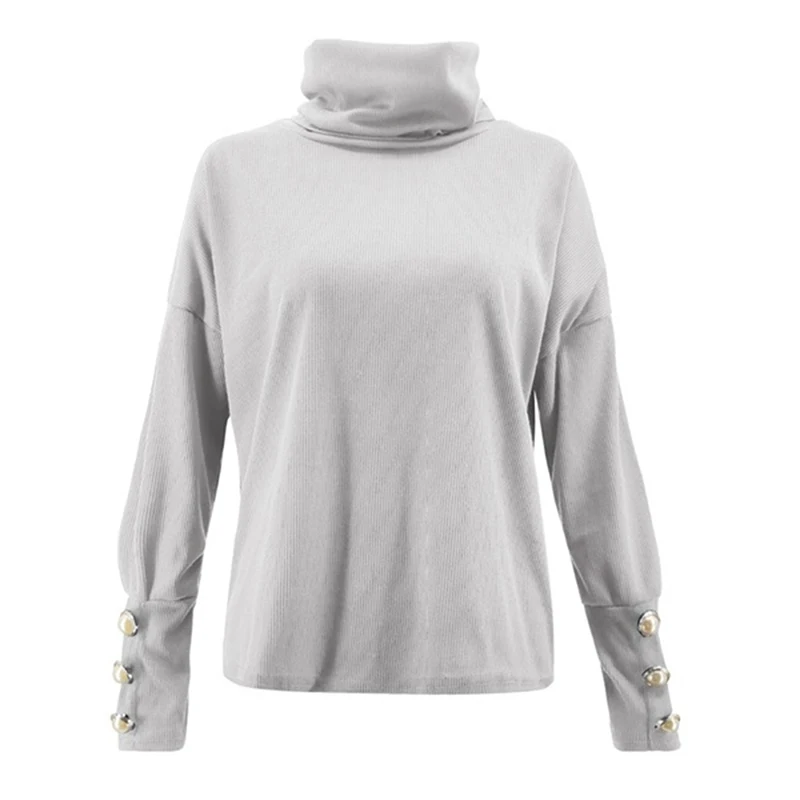 

Casual Turtleneck Knitted Sweater Pullover Women Autumn Winter Fashion Solid Pull Femme Jumpers Long Sleeve Top Mujer