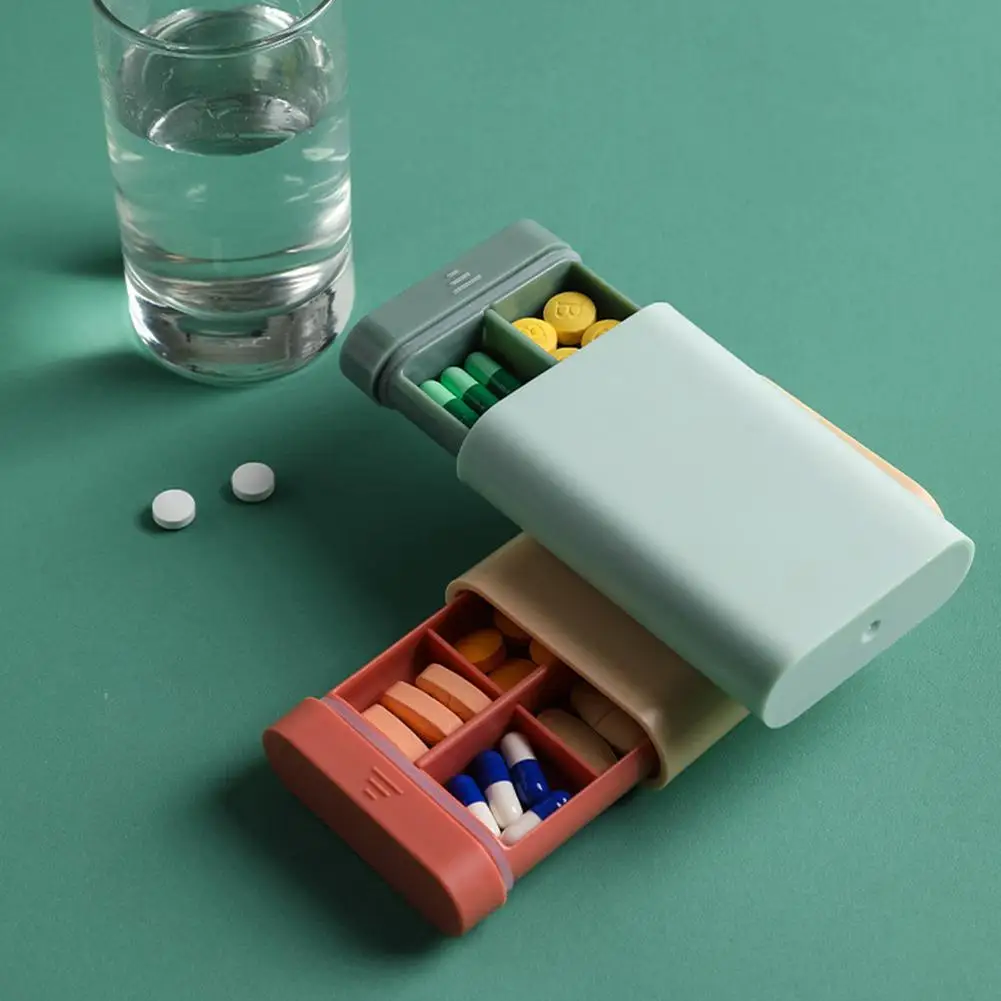 

7 Days Pill Box Portable Mini Outdoor Travel Compartment Medicine Tablet Pill Storage Case Box Medicine Box Drug Tablet Dispense