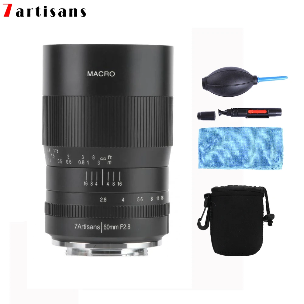 Макро объектив 7 макросъемки 60 мм f2.8 1:1 подходит для Canon EOSM EOSR E Fuji M43 nikon z