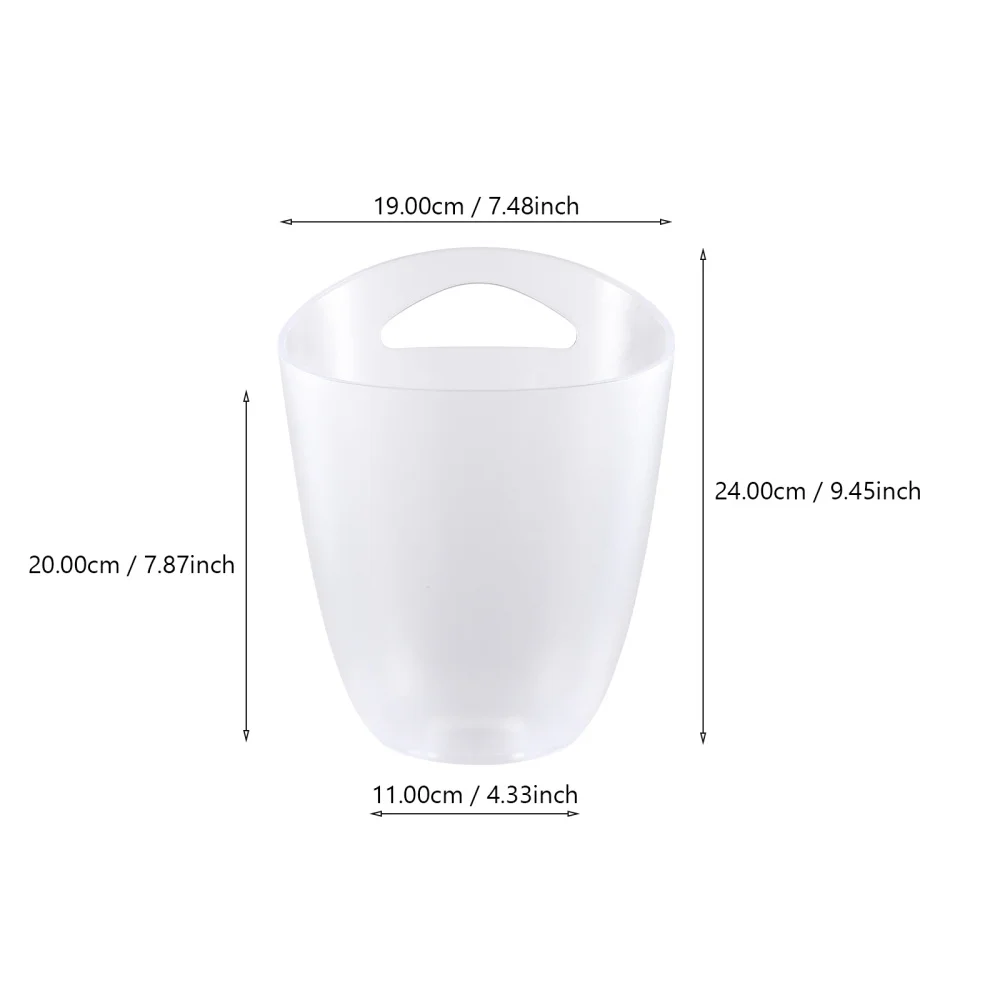 

1 Pc 3L Drink Tub Leak-proof Chilling Tub Thickened Storage Bucket (Transparent)