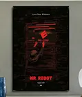 W274 Mr Robot Rami Malek Hackers USA TV Show Trend, красивая шелковая ткань, яркая декоративная наклейка