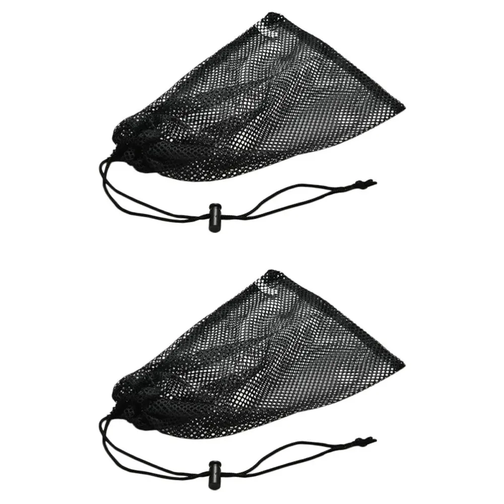 

2Pcs Baseball Bundle Pocket Cinch Backpack Storage Pouch Drawstring Bag (Black)