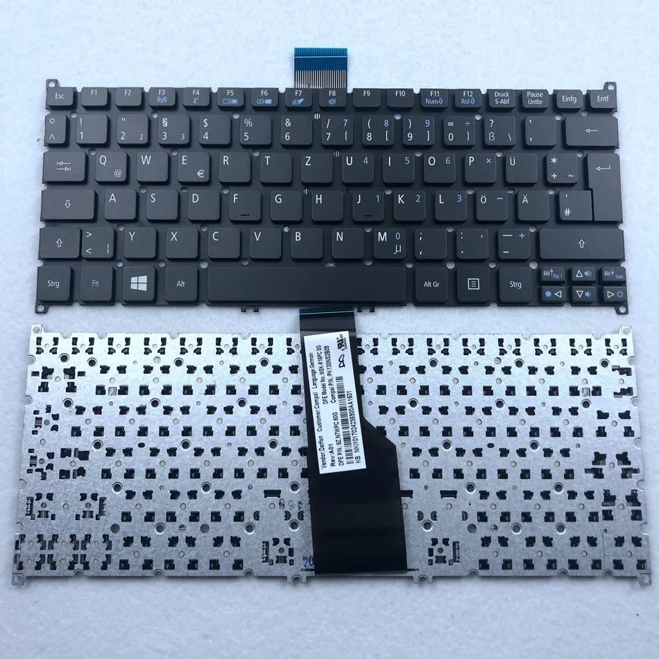 Немецкая Русская клавиатура для Acer Aspire one 725 726 756 S3 MS2346 371 391 S5 951 C710 B113|Клавиатуры
