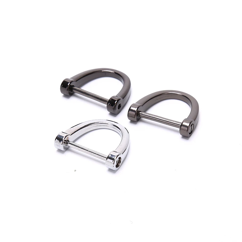 

1PCS Alloy Car Keychain Thick Rod Classic D Shape Horseshoe Key Holder Car Interior Accessories Key Ring Car-styling Decoration