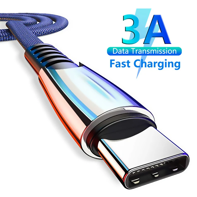 

USB Type C Cable 3A Quick Charging USB C Data Cable Mobile Phone Fast Charger Cable For iPhone 13 Pro Max Xiaomi 11 Huawei P40