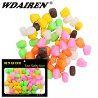 50pcs or 100pcs corn smell carp soft bait floating fishing lure boilies sweet fishing artificial silicone bait fishing tackle