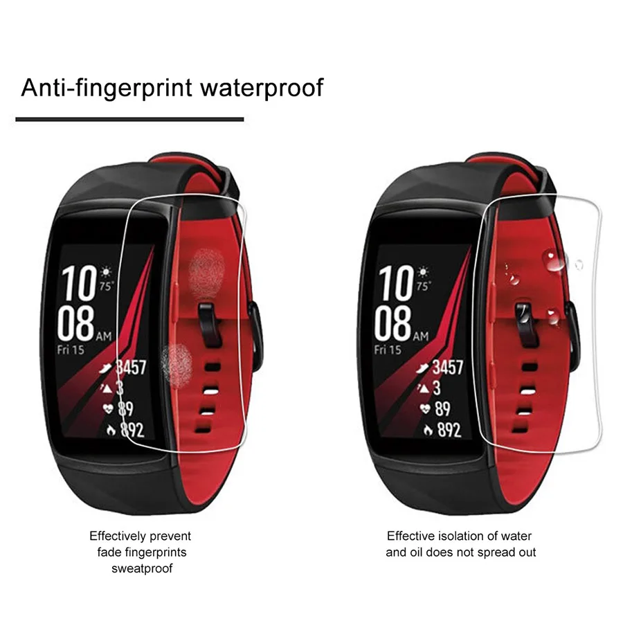3D защитная пленка из мягкого ТПУ для Samsung Gear Fit 2 Pro Neo R750 R381 R380 R360 R350 HD полное