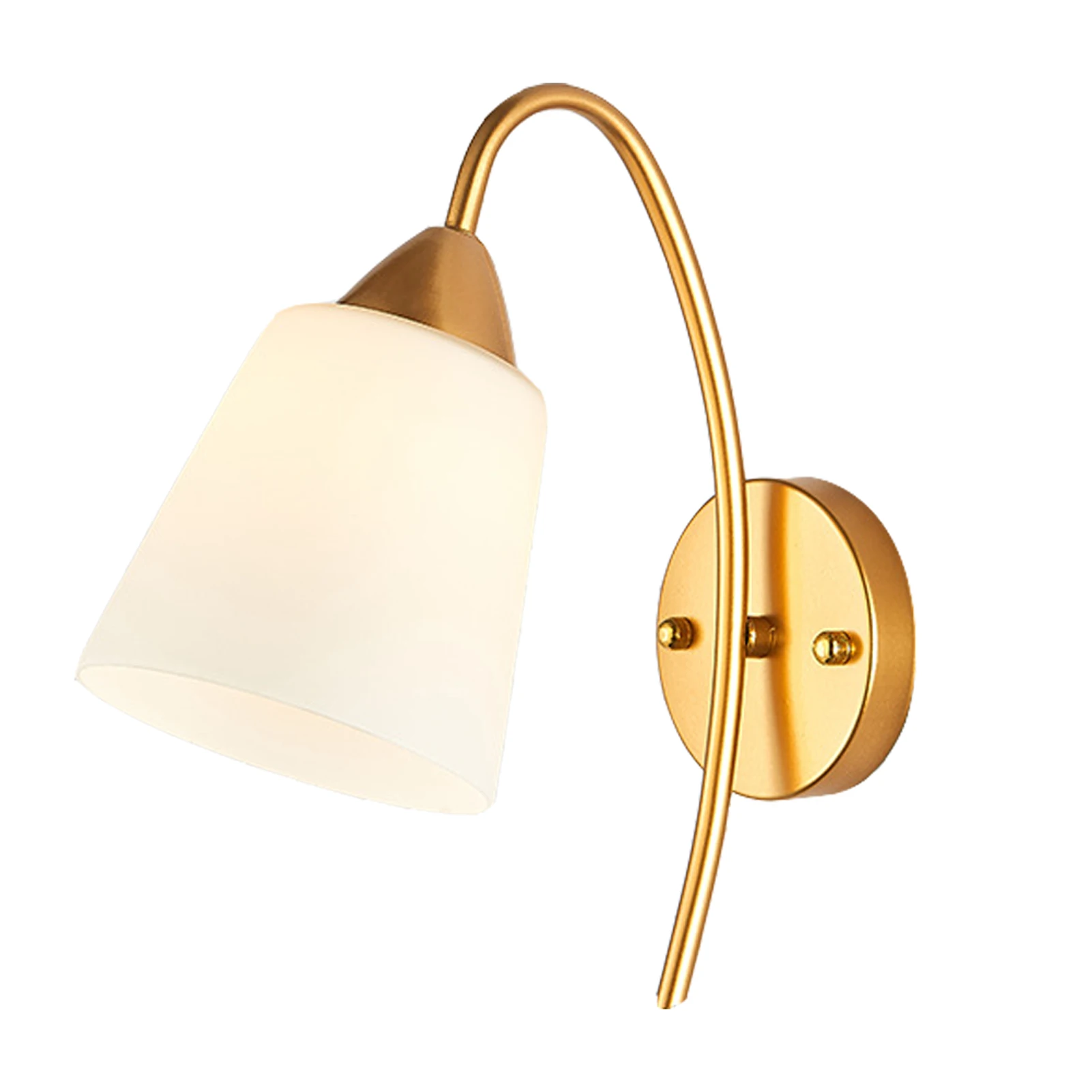 

For Bedroom Wall Lamp Art Home Decor With Switch DIY European Style Golden Indoor Background Plated Iron Simple Durable Night