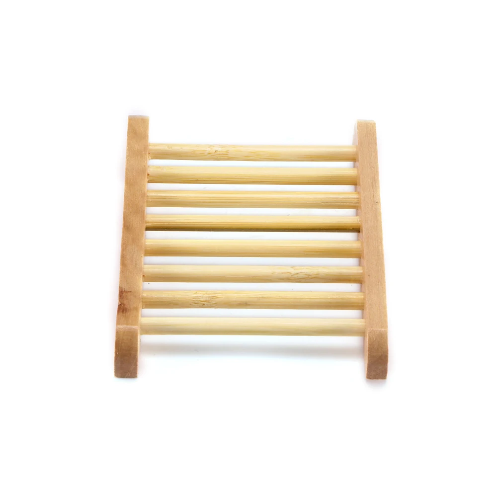 Портативный держатель для мыла деревянный поднос из натурального бамбука