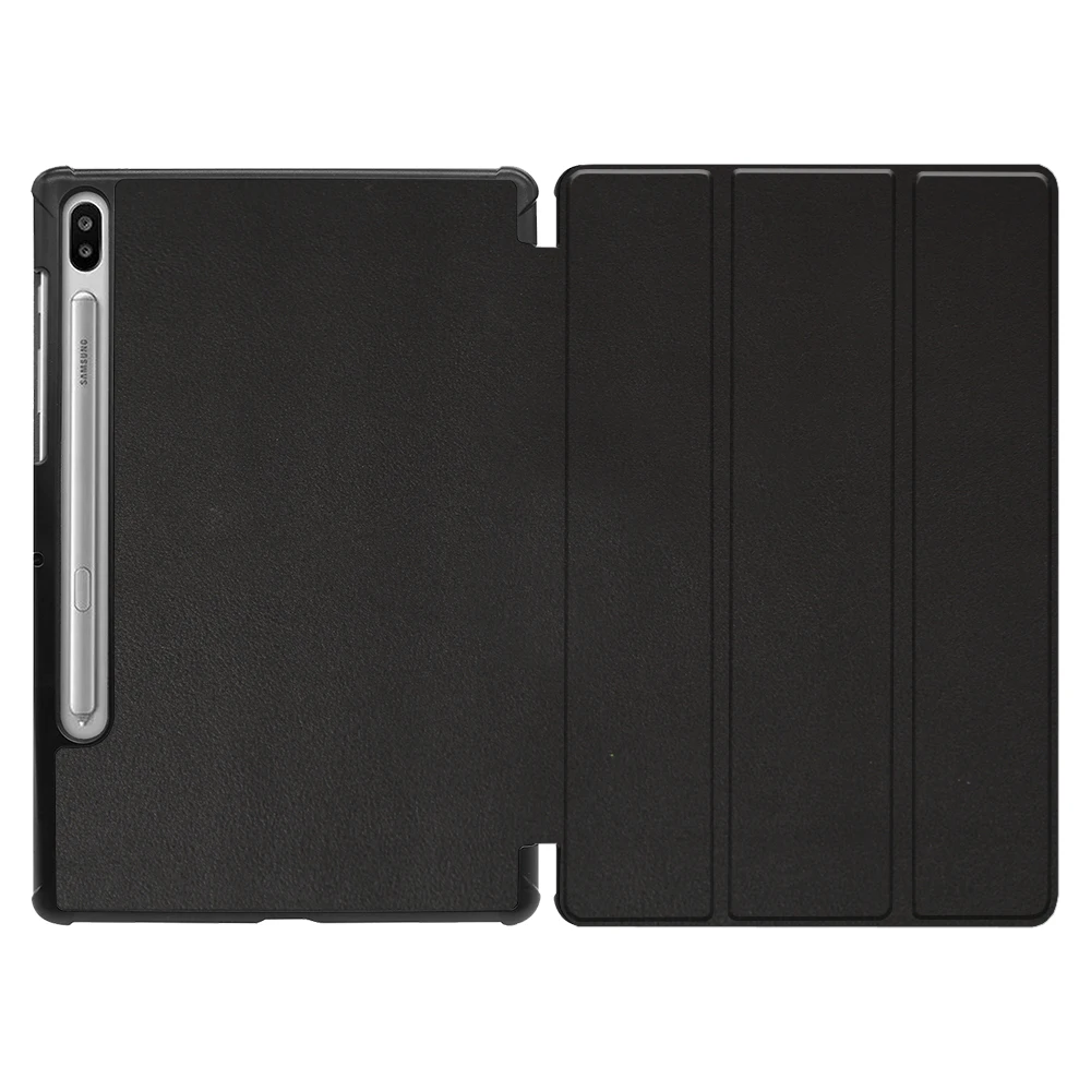 Black Чехол MTT для samsung Galaxy Tab S6, 10,5 дюймов, SM-T860, T865, T867, из искусственной кожи, Магнитная подставка, умный чехол, чехол, Авто Режим сна/пробуждения - Цвет: Black