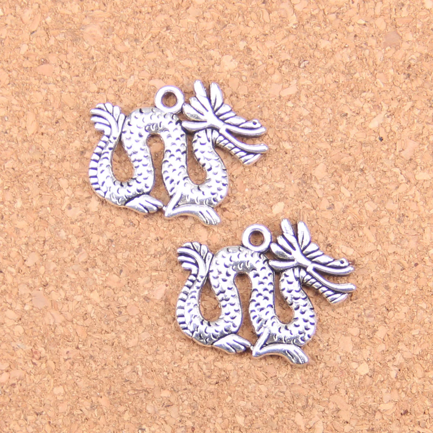 10 шт. Подвески мифический Дракон Лунг 23x17 мм старинные подвески Винтаж ювелирные