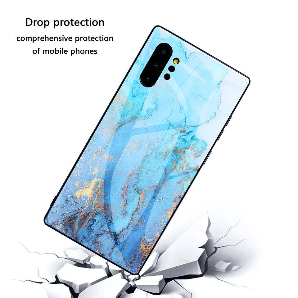 Luxury Protective Case For Samsung Note 10 Plus Silicon Marble Galaxy Note10 Pro Phone Funda |
