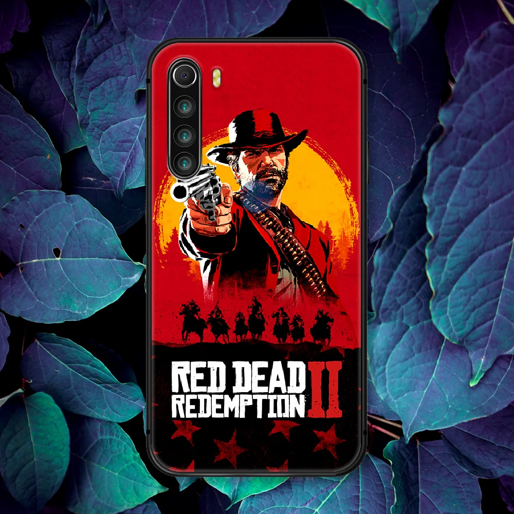 

Red Dead Redemption 2 Arthur Phone Case For Xiaomi Redmi Note 7 8 8T 9 9S 4X 7 7A 9A K30 Pro Ultra black Funda Painting Cover