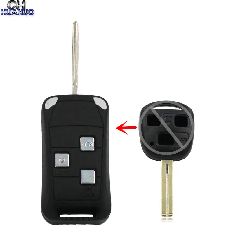 Новый корпус с дистанционным управлением и 3 кнопками необработанный складной