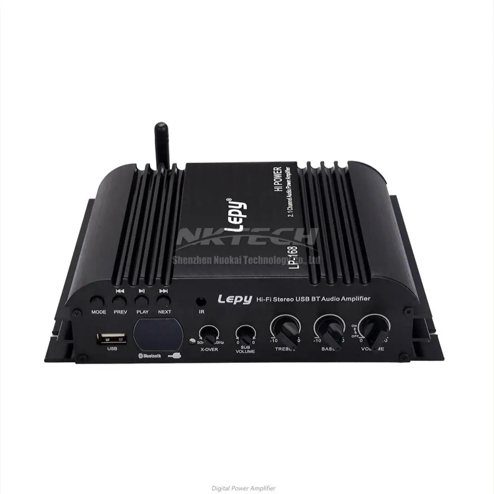Цифровой стерео аудио усилитель мощности Lepy LP 168 Plus Hi Fi Автомобильный плеер Bluetooth 2