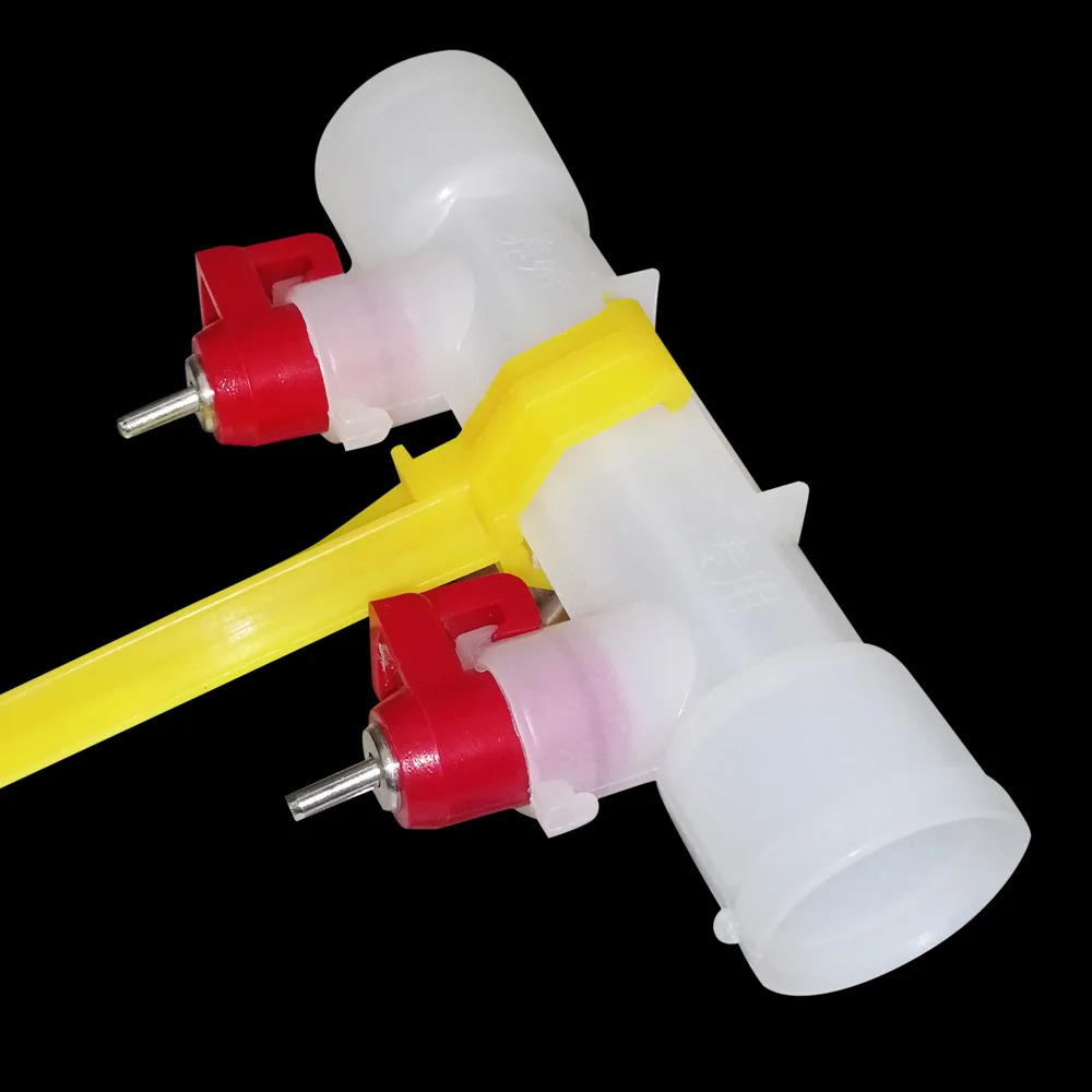 КАПЕЛЬНАЯ поилка для кур двойная подвесные чашки с 25 мм метром 5 шт. цыплят