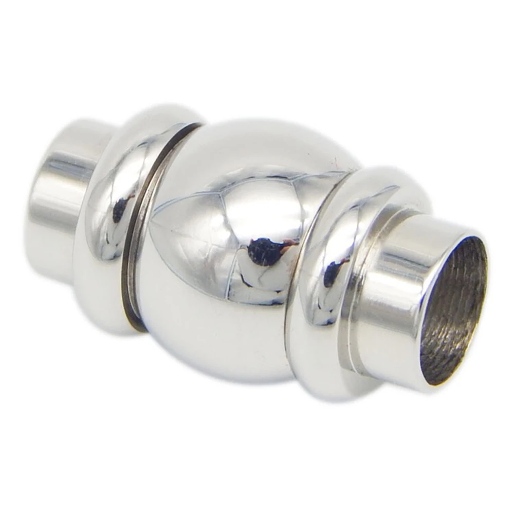 20pcs/lot engrave logo hole:2/3/4/5/6/8mm Magnetic Clasps Stainless Steel Magnet Buckle Hooks Connector Cord for Leather Bangle | Украшения