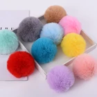2 шт. 8 см пушистые плюшевые шарики мягкие Pompones меховым помпоном, головные уборы, детские игрушки сделай сам Свадебный декор Pom Poms войлочный мяч товары для шитья и рукоделия подарки