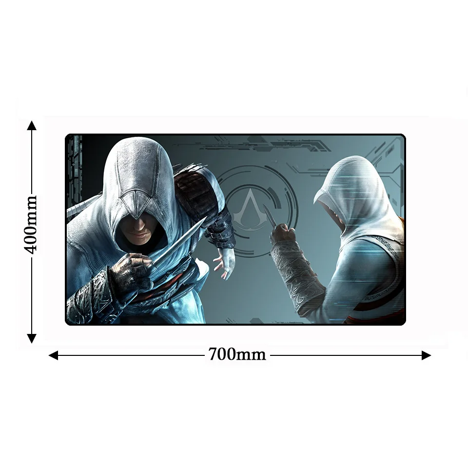 700*400 мм игровой Assassins Creed большой коврик для мыши против скольжения из натурального каучука для ноутбука Grande Gamer коврик для мыши ПК коврик для мыши