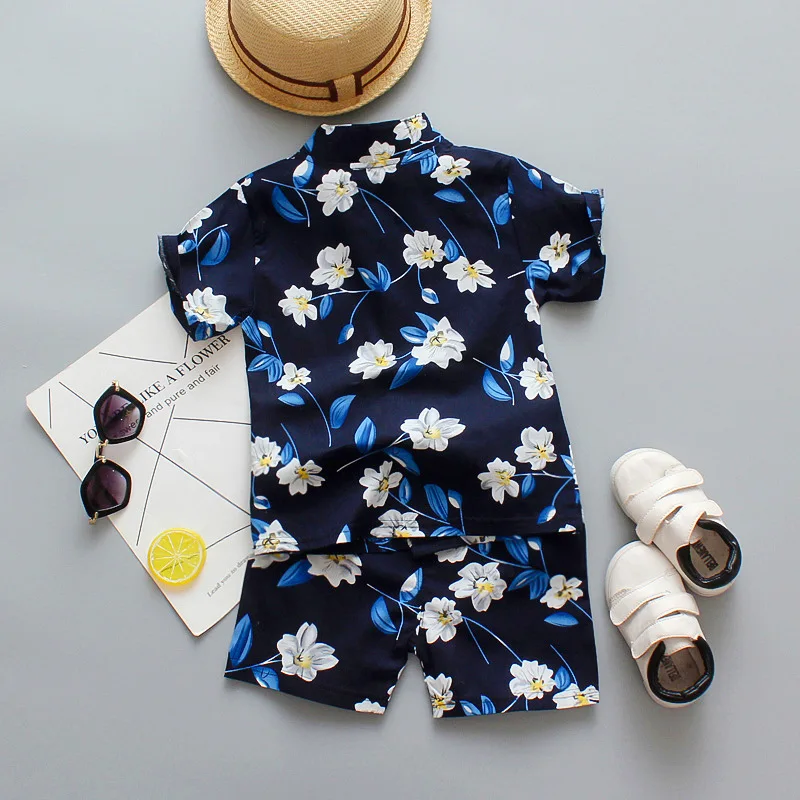 Детская одежда новые летние комплекты одежды для мальчиков модные хлопковые