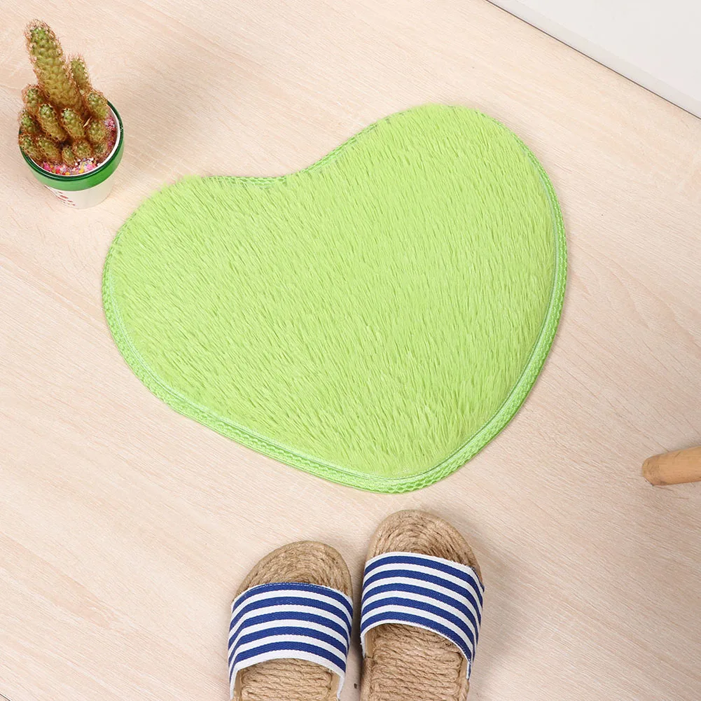 Модные милые коврики в форме сердца для ванной нескользящие ковры кухонные