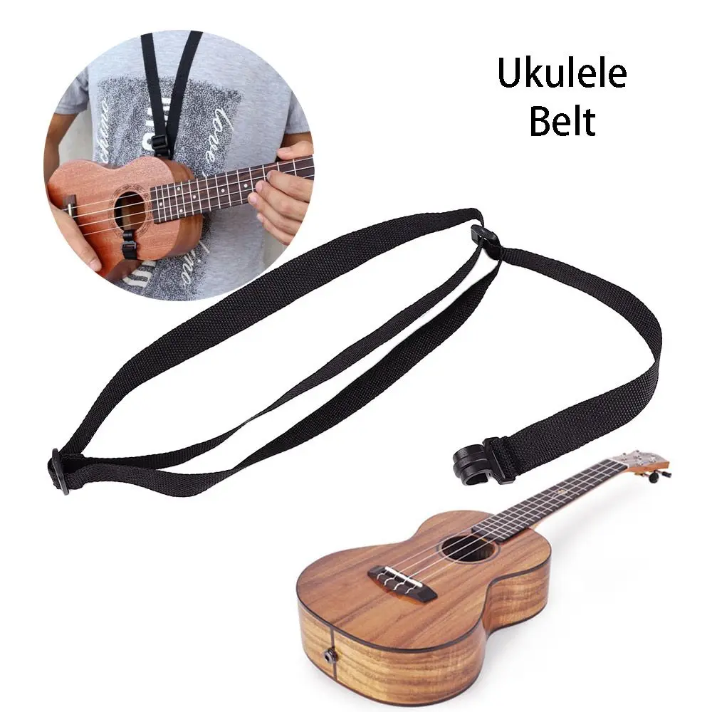 Hot Sale Adjustable Nylon Ukulele Strap Guitar Hang Neck Music Instrument Straps Sling With Hook Durable Guitar Accessories