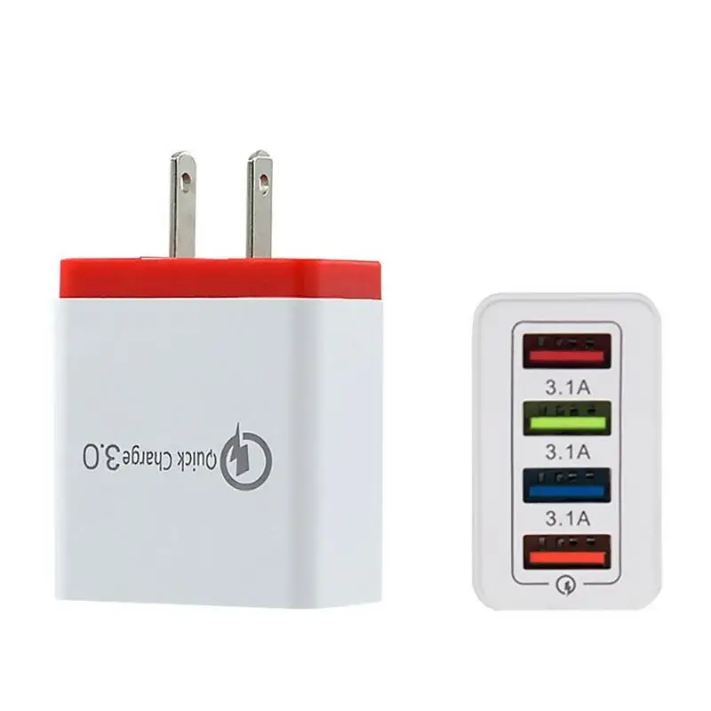 Сетевое зарядное устройство QC 3.0 usb-хаб 4 порта USB 3 А | Зарядные устройства