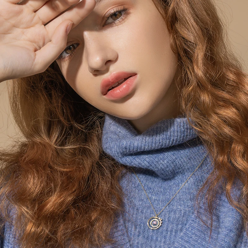 Thaya Silver 925 Jewelry Gold Fantasy Design Star Rail Necklace for Women Bijoux Female Gift | Украшения и аксессуары
