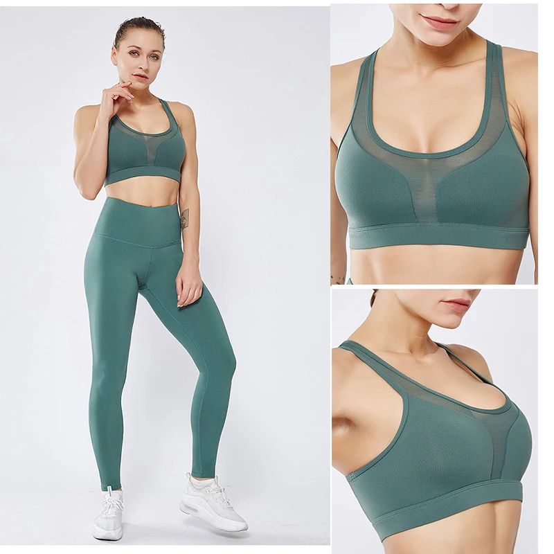 NORMOV сексуальный спортивный бюстгальтер топ для фитнеса женский пуш ап с задним