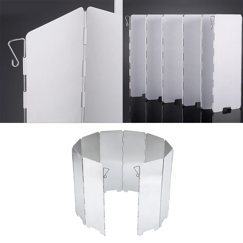 Folding Windshield Plates Outdoor Camping Kitchen BBQ Stove Picnic Wind Screen Plate for Gas Cooker | Спорт и развлечения