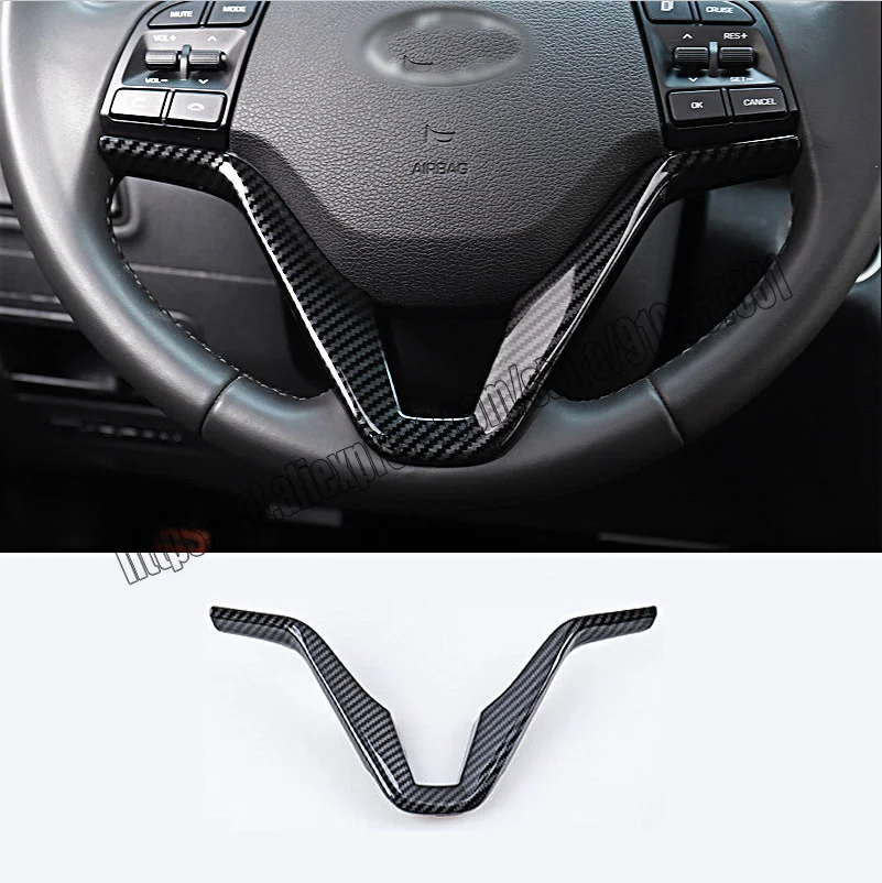 

Внутренняя отделка Руля из углеродного волокна для Hyundai Tucson 2016-2021