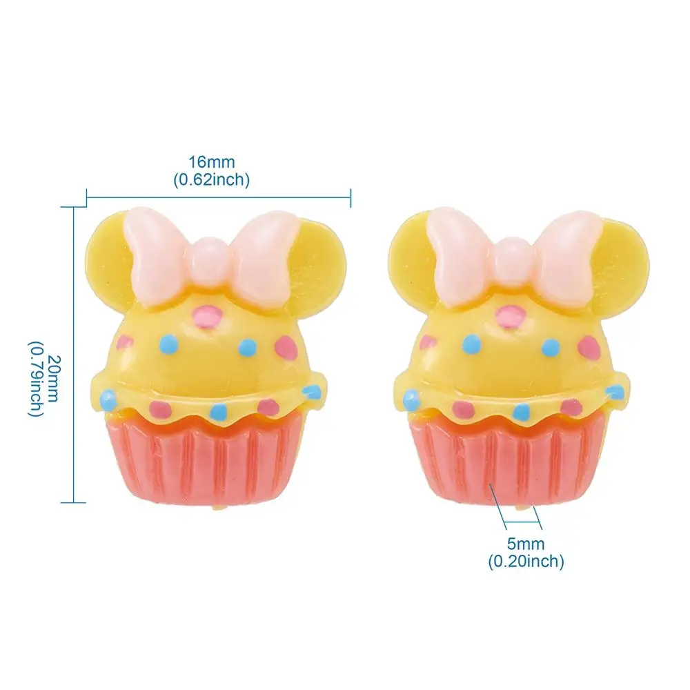 10 шт. Разноцветные Украшения для скрапбукинга|embellishments scrapbooking|cupcake cabochoncupcake cupcake |