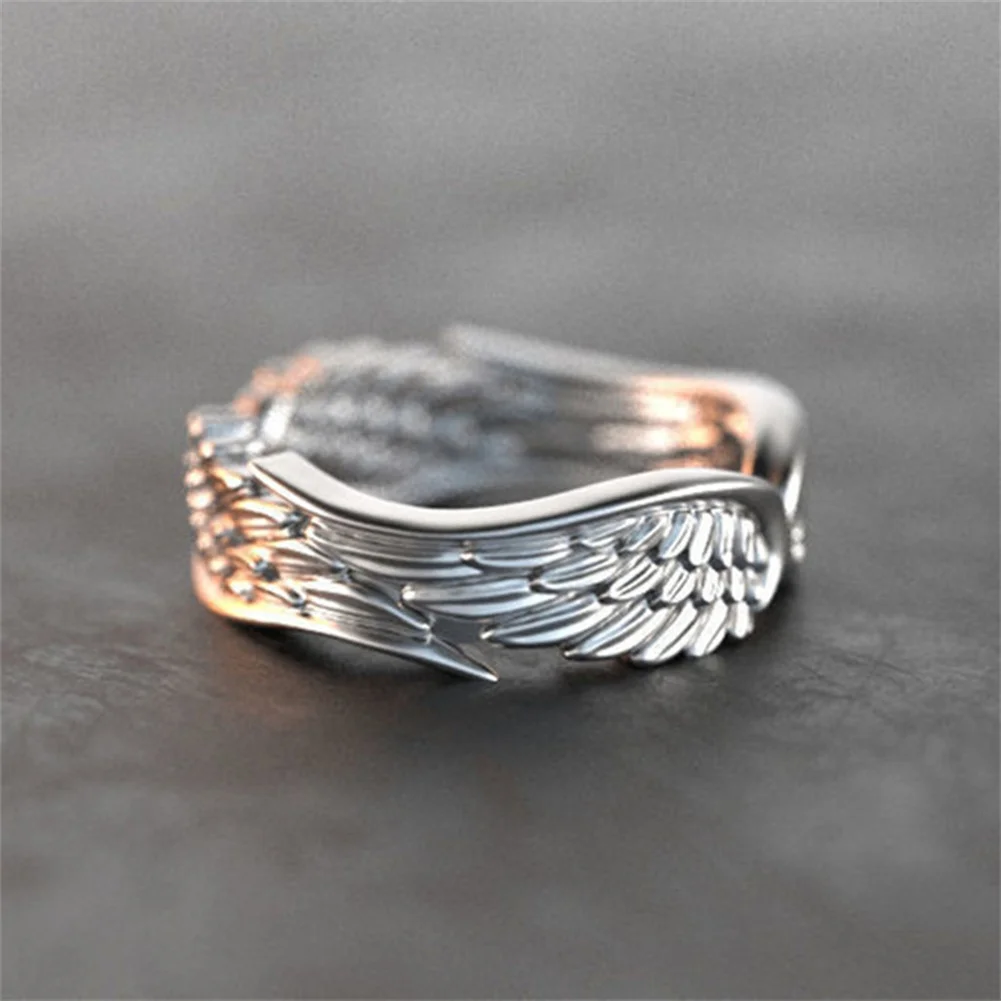 

Thai Silver Not Allergic Personality Feathers Arrow Wedding RingsRetro High Quality Silver Jewelry Wholesale