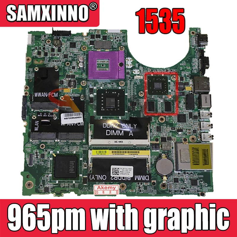 

working for dell STUDIO 1535 motherboard CN-0H281K 0H281K mainboard 965pm with graphic card working well and free shipping