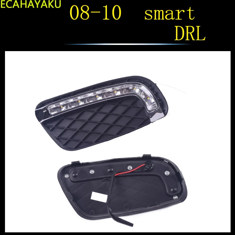 1 пара 12V светодиодный Daylights DRL Белый Габаритные огни для Mercedes Benz Smart fortwo 2008 2009 2010 2011